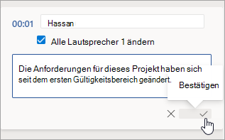 Klicken Sie auf Bestätigen.