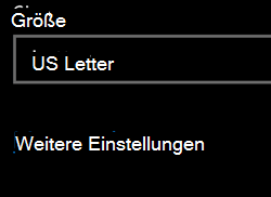 Weitere Einstellungen