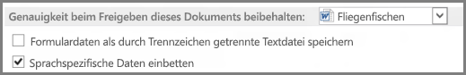 Word 2013 preserve fidelity options