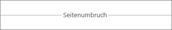 Seitenumbruch in Word Online