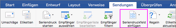Auf der Registerkarte 