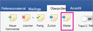 Auf der Registerkarte 