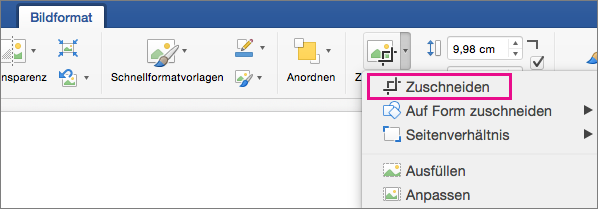 Auf der Registerkarte 