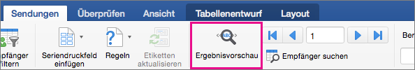 Auf der Registerkarte 