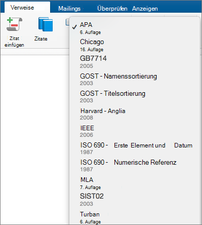 Auf der Registerkarte 