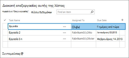 προβολή φύλλου δεδομένων