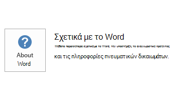 Στιγμιότυπο οθόνης για Word MSI