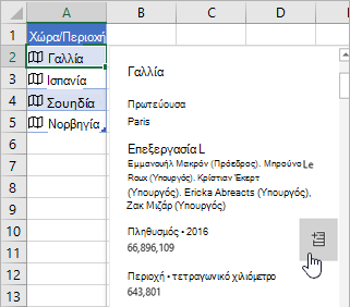 Δρομέας επάνω από το πεδίο πληθυσμού σε κάρτα και το κουμπί 