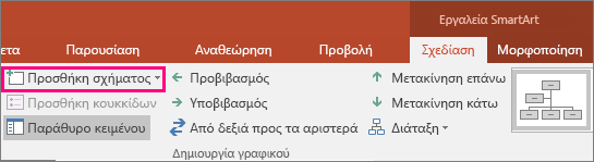 Εμφανίζει το κουμπί 