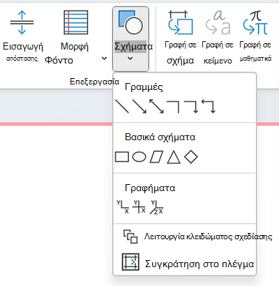 Χρήση βιβλιοθήκης σχημάτων για τη σχεδίαση ενός σχήματος