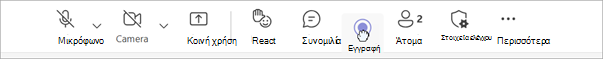 Στιγμιότυπο οθόνης των στοιχείων ελέγχου 