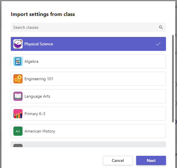 import settings