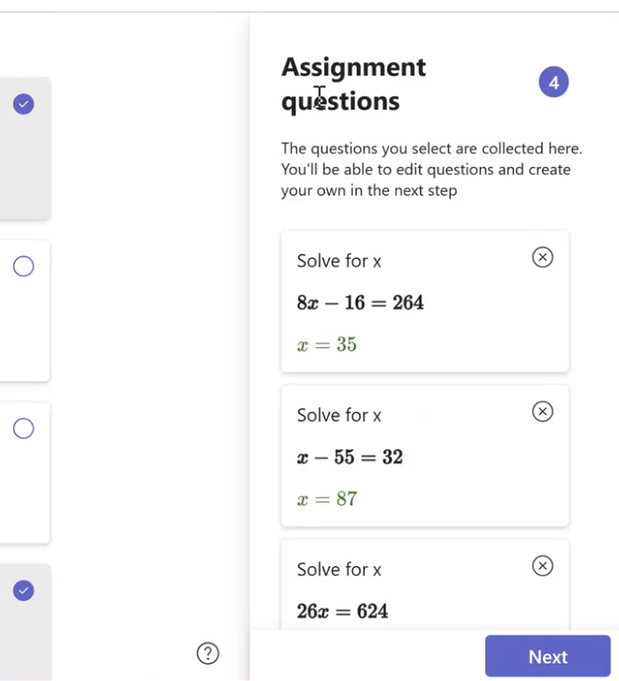Screenshot of Math Progress.