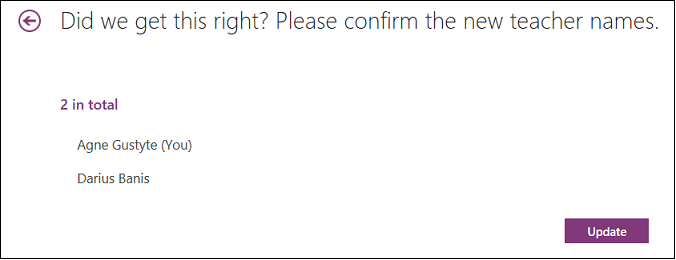 Review the co-teachers who have access to your Class Notebook.