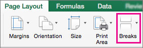 On the Page Layout tab, select Breaks