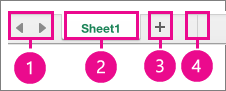 Lower left corner of the page, showing the Sheet controls