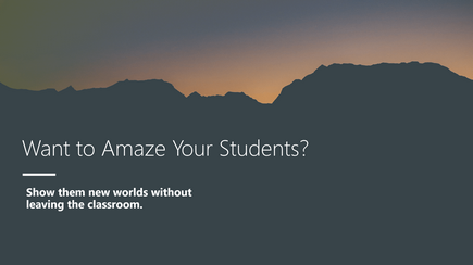 Screen shot of a 3D PowerPoint template title slide