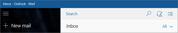 This is what the Windows 10 Mail app looks like.