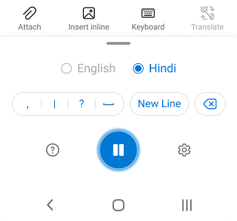 Voice typing screenshot three