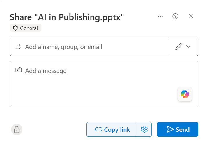 Screenshot of the edit only option which allows others to edit your file