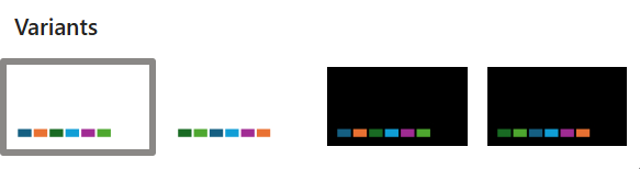 Screenshot of pick a variant theme tab