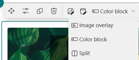 select from Layout Options drop down menu