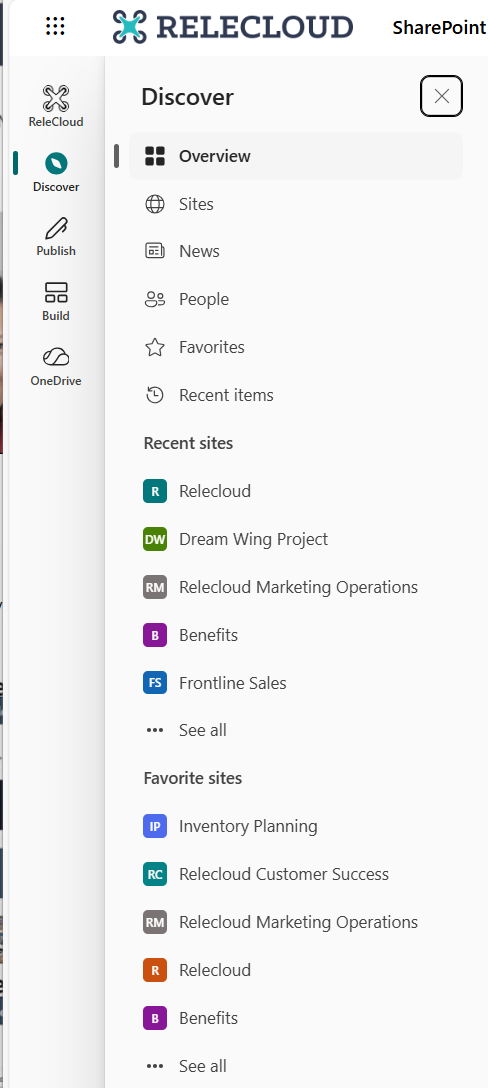 SharePoint app bar Microsoft Support