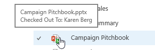 pop up when you mouse over document icon