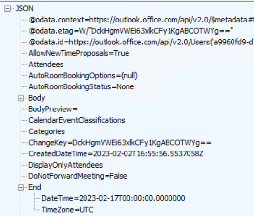 Screenshot of network trace with faulty time zone