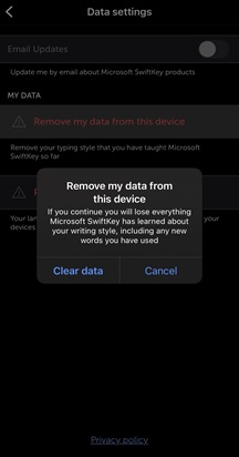 IOS remove my MSK account