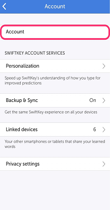 Swiftkey-Account-Selected image 5