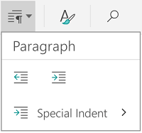 Paragraph indentation