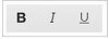 Bold, italic, underlining