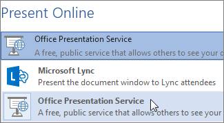 Present Online using Microsoft Lync