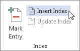 Insert index