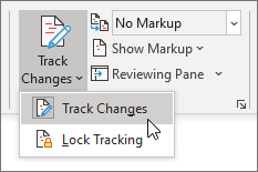 Turn on Track Changes.