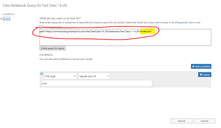 Check query for typos