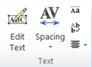 WordArt text group in Publisher 2010