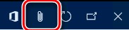 This image shows how to click on the Attachment button on the Main menu.