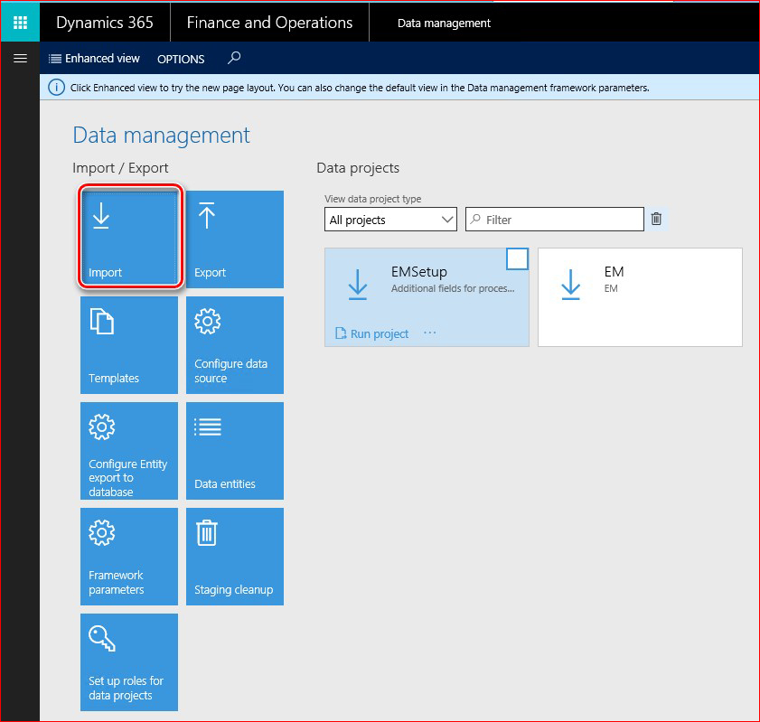 This image shows you how to setup the Electronic Messages functionality.