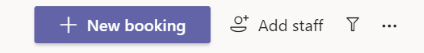 Add staff in the Teams Bookings app