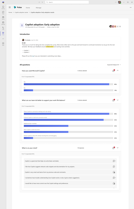 Screenshot of a shared report view