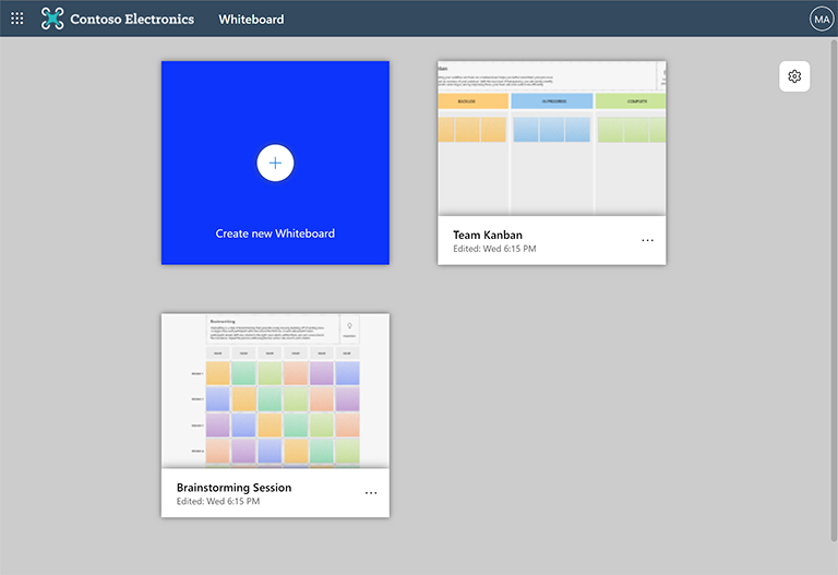 Whiteboard board picker