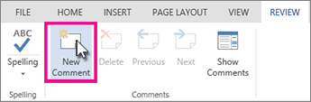 Add a new comment in edit view