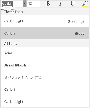 Fonts