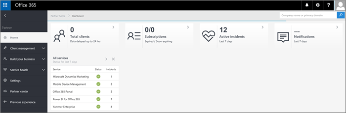 The new look for the partner admin center