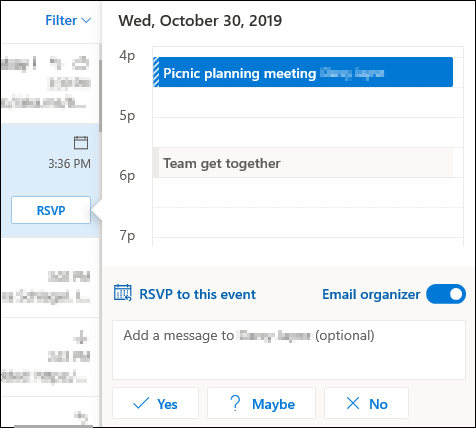 Options for RSVP