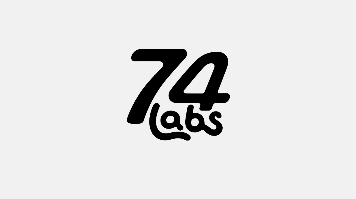 Screenshot of the 74 Labs company logo.