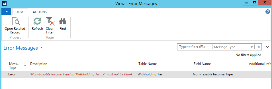 Screenshot of the Open Related Record function