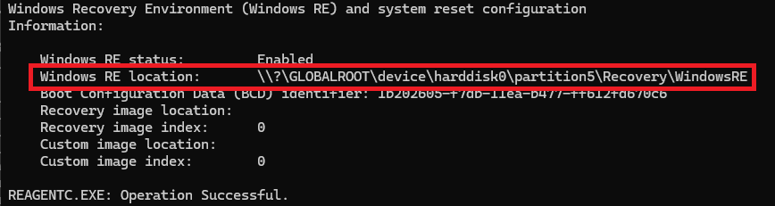 REAgentC Information Command